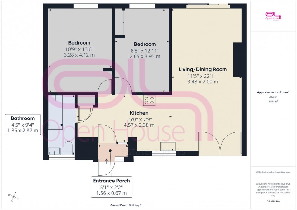 Floorplan for Willow Walk, Newhaven
