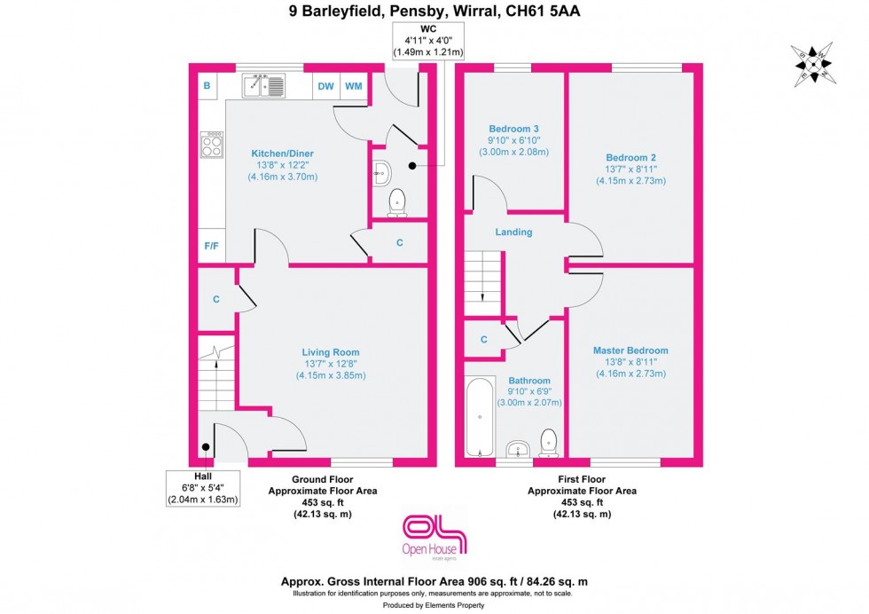 Floorplan for Barleyfield, Wirral