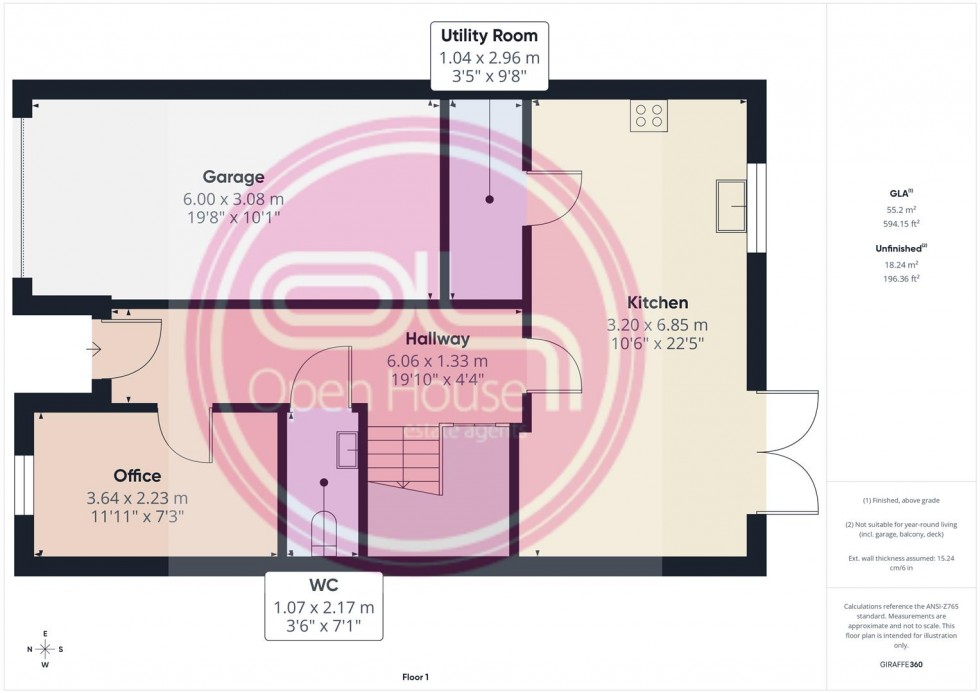 Floorplan for Claymills Close, Burton-On-Trent