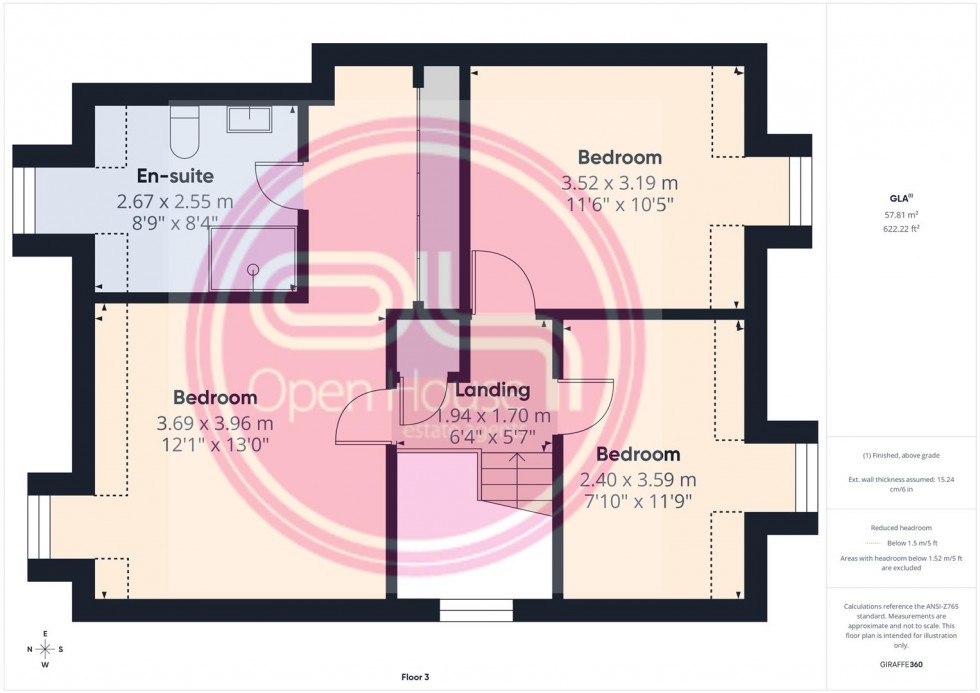 Floorplan for Claymills Close, Burton-On-Trent