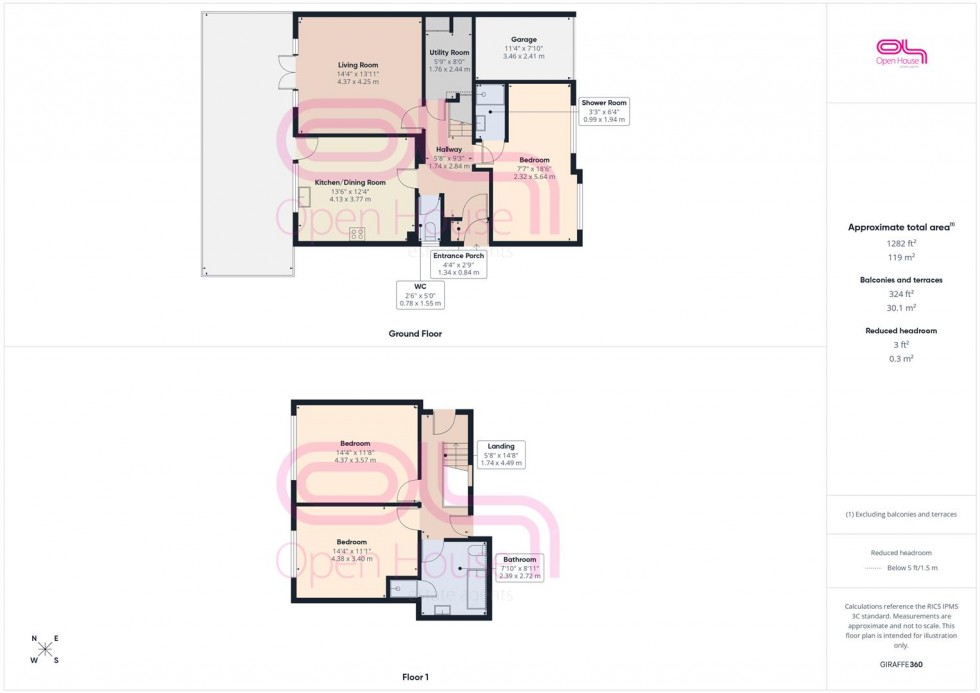 Floorplan for Sutton Avenue North, Peacehaven