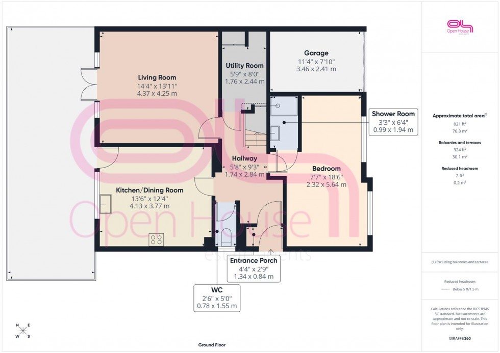 Floorplan for Sutton Avenue North, Peacehaven
