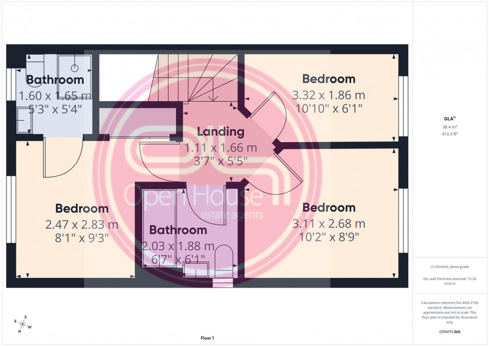 Floorplan for Acacia Lane, Branston, Burton-On-Trent