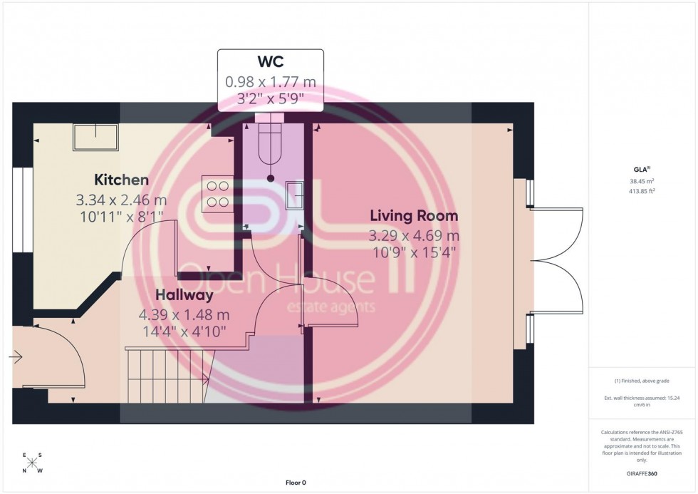 Floorplan for Furnace Lane, Castle Gresley, Swadlincote
