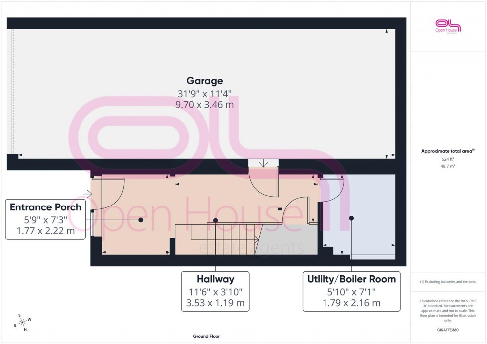 Floorplan for Cairo Avenue, Peacehaven