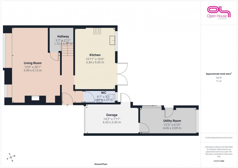 Floorplan for Hazel Drive, Cannock