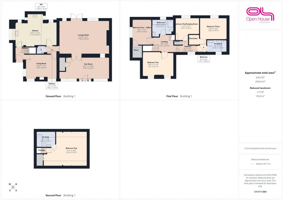Floorplan for Apple Tree Farm, Levedale, Stafford