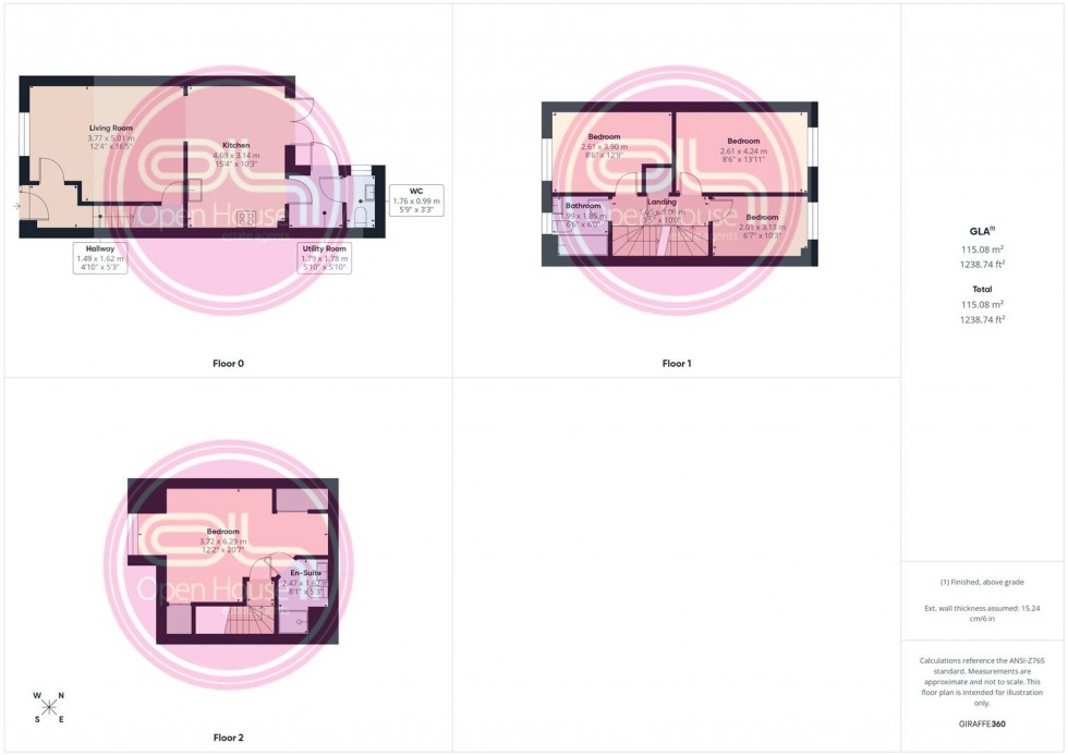 Floorplan for Furnace Lane, Castle Gresley, Swadlincote