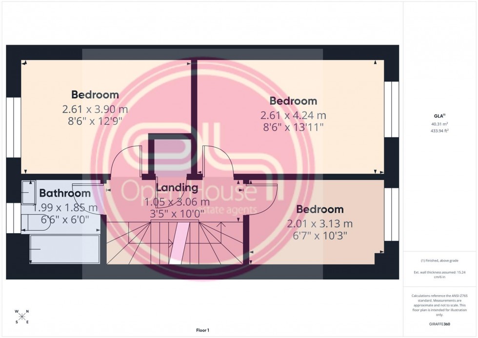 Floorplan for Furnace Lane, Castle Gresley, Swadlincote