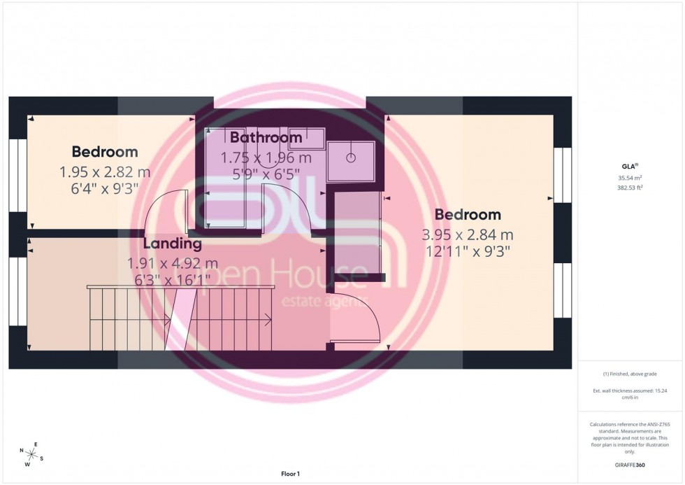 Floorplan for Blakeholme Court, Burton-On-Trent