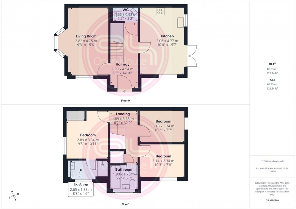 Floorplan for Holden Drive, Midway, Swadlincote