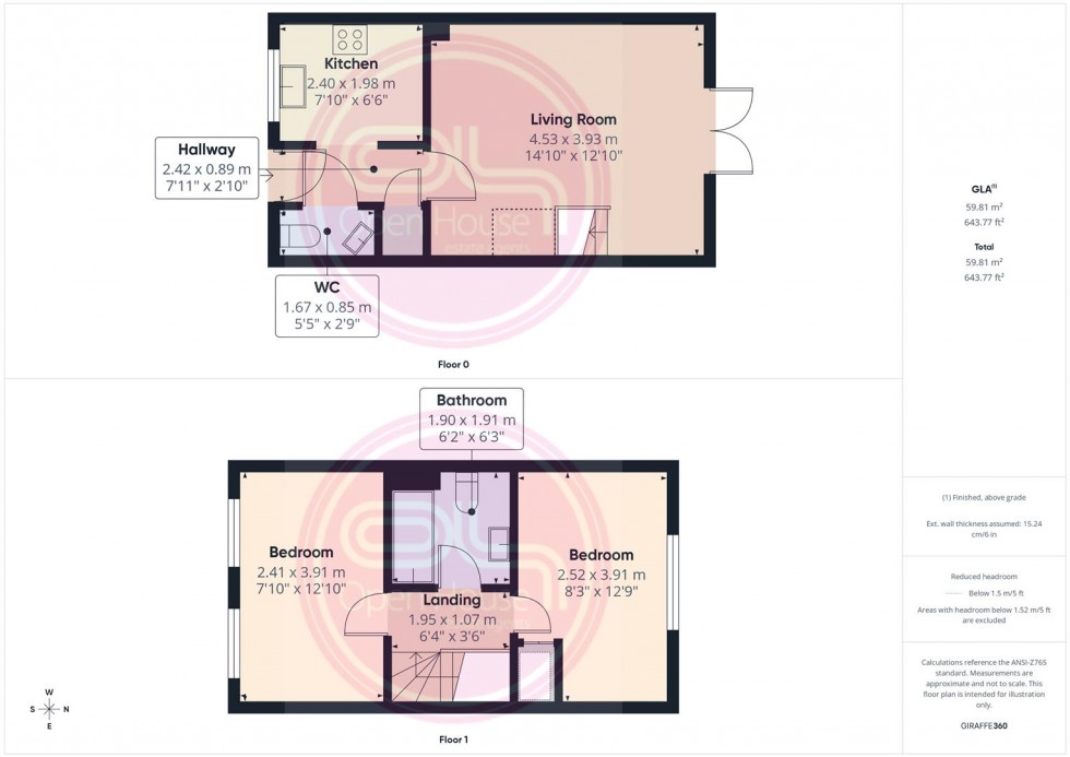 Floorplan for Ensor Close, Swadlincote