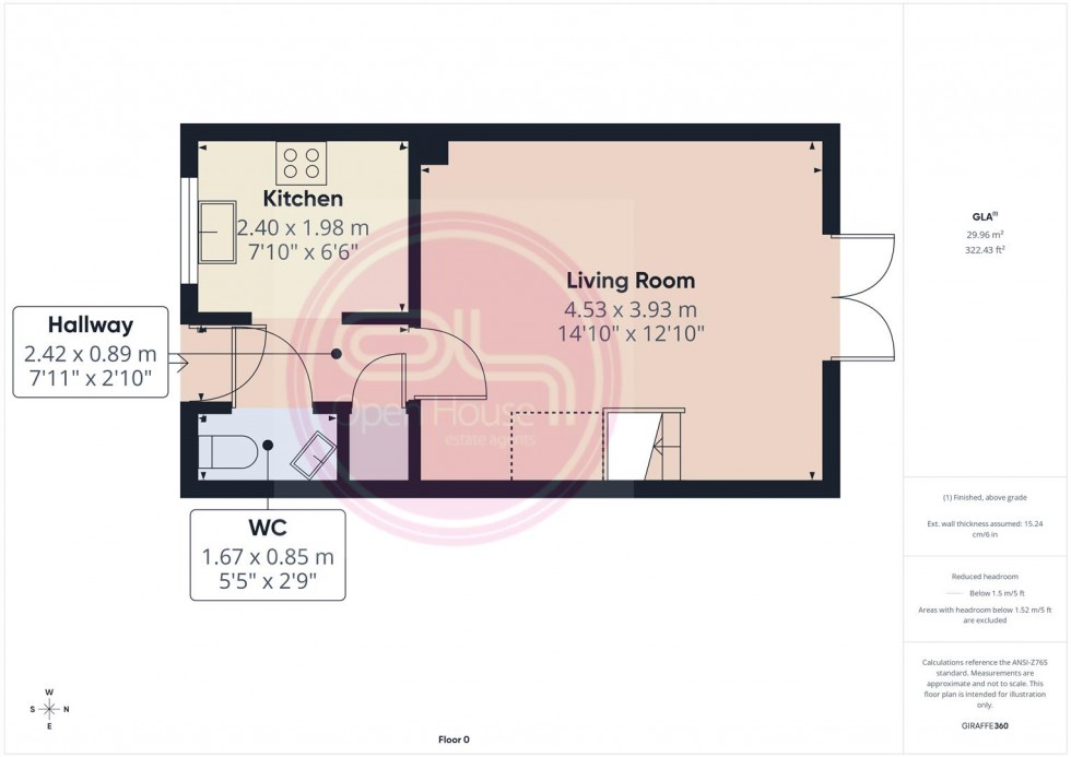 Floorplan for Ensor Close, Swadlincote