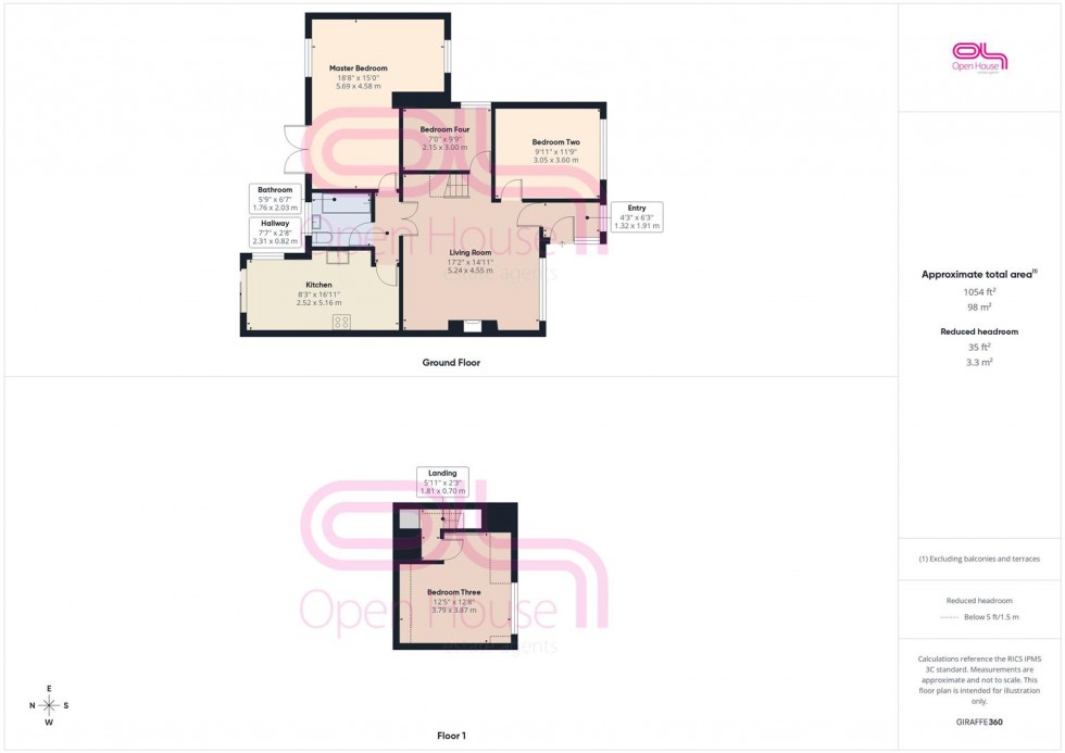Floorplan for Oaklands Avenue, Saltdean, Brighton