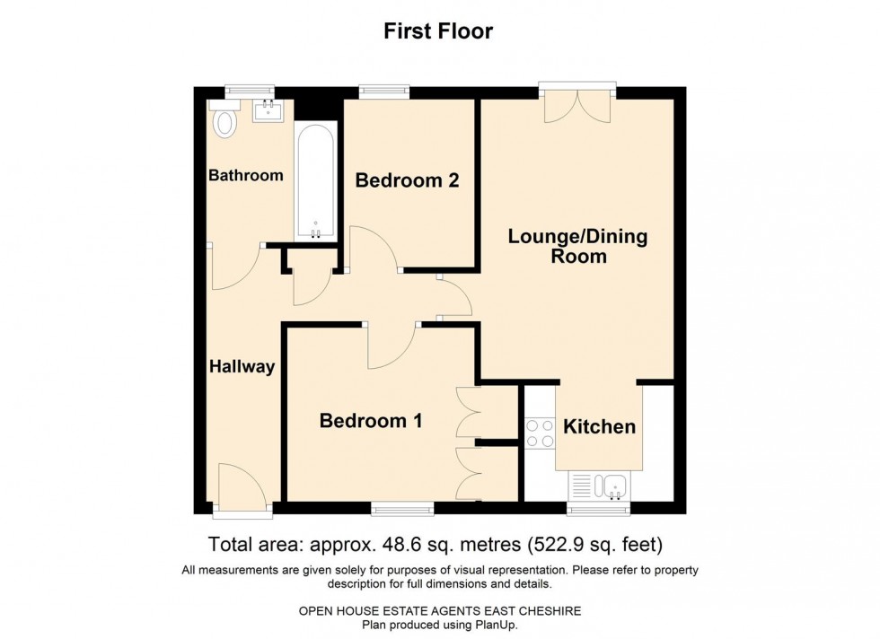 Floorplan for Burtree Drive, Stoke-On-Trent