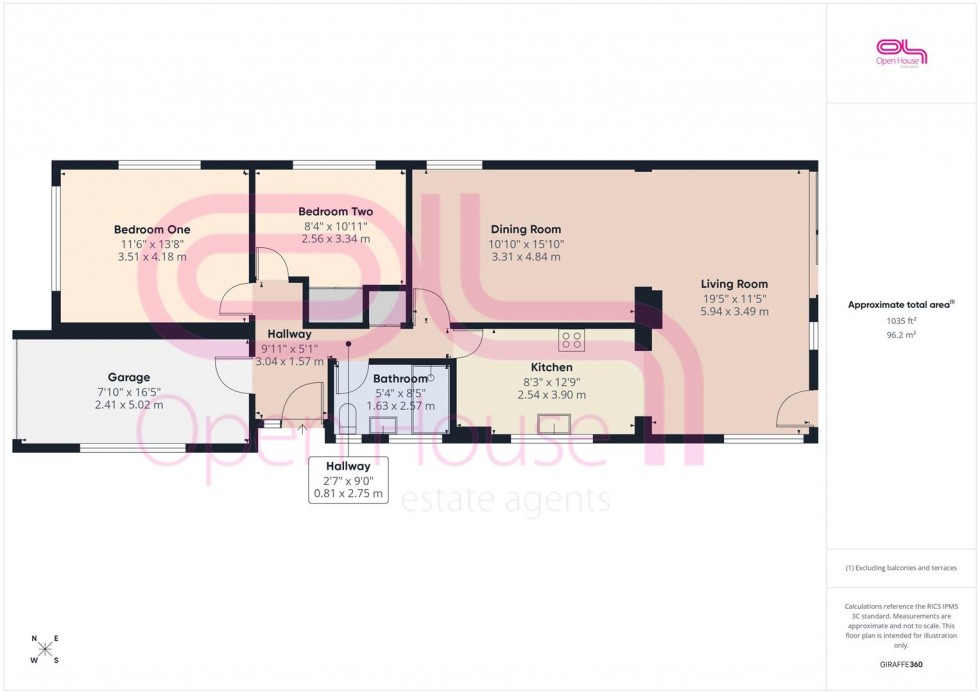 Floorplan for Dorothy Avenue, Peacehaven