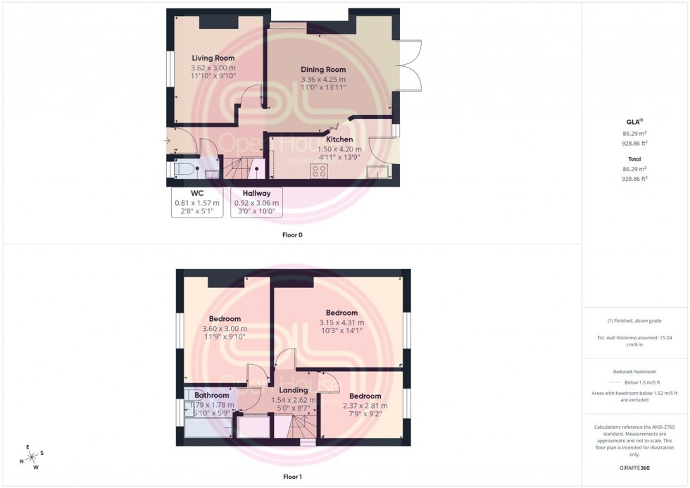 Floorplan for Northfield Road, Burton-On-Trent