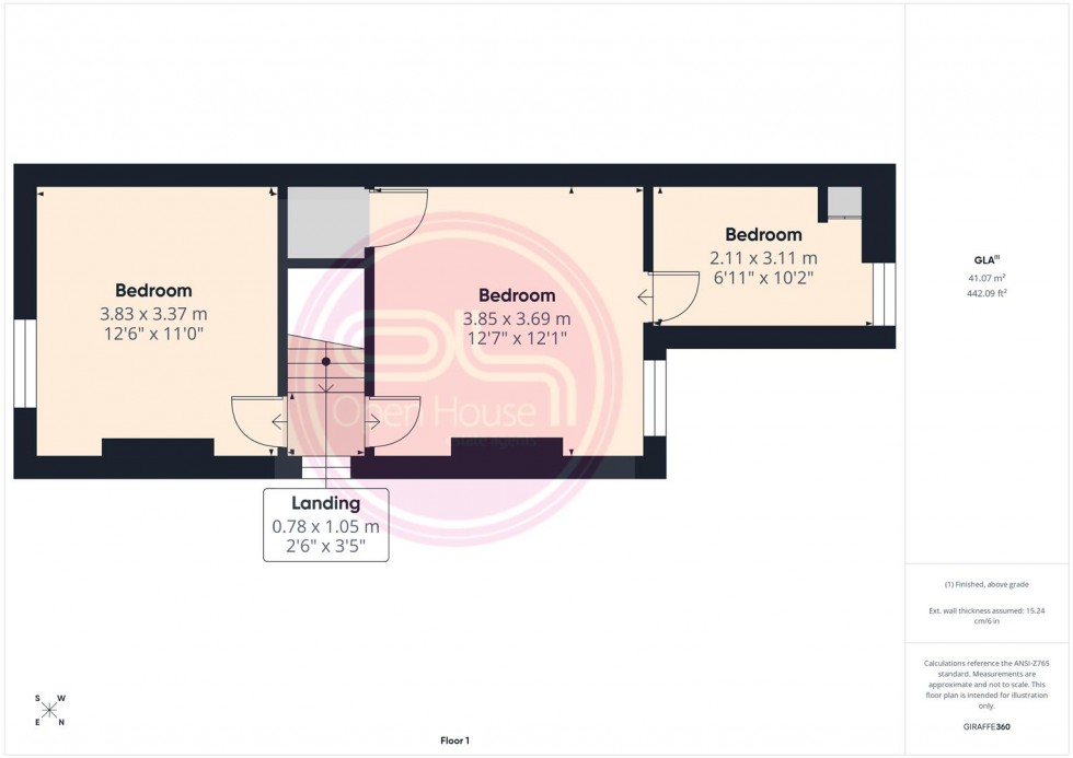 Floorplan for Linton Road, Castle Gresley, Swadlincote