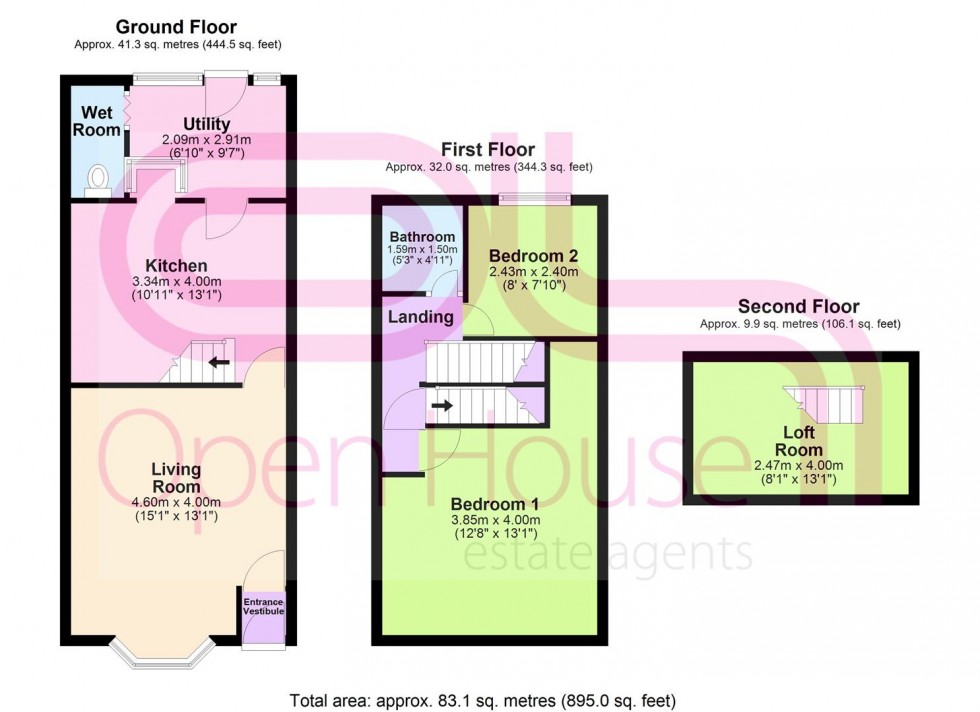 Floorplan for Longfield Road, Bolton