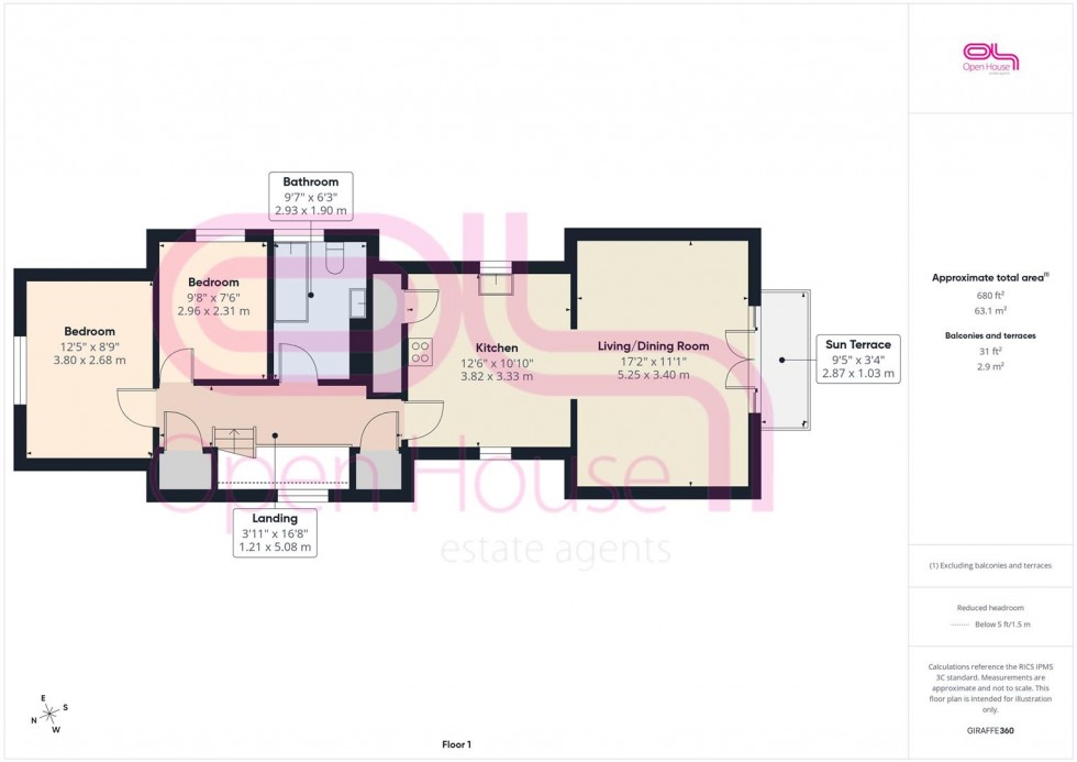 Floorplan for South Coast Road, Peacehaven