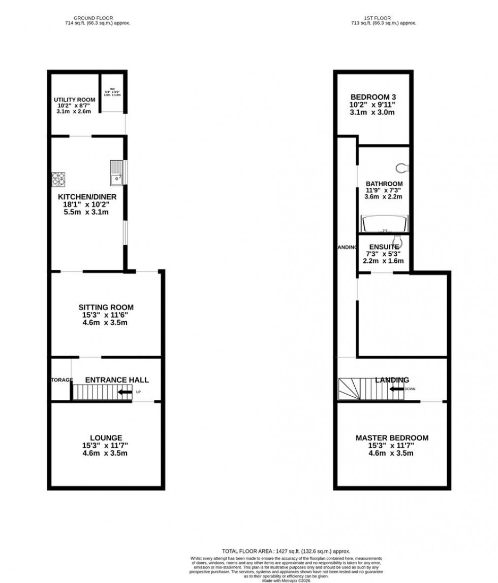 Floorplan for Malvern Road, Worcester