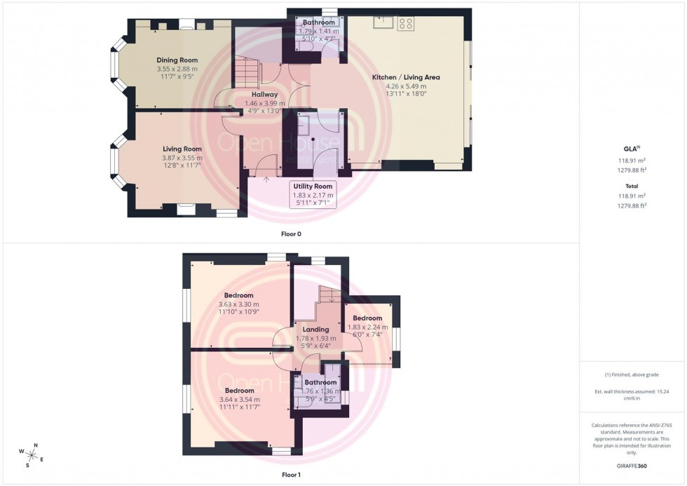 Floorplan for Sunnyside, Newhall, Swadlincote