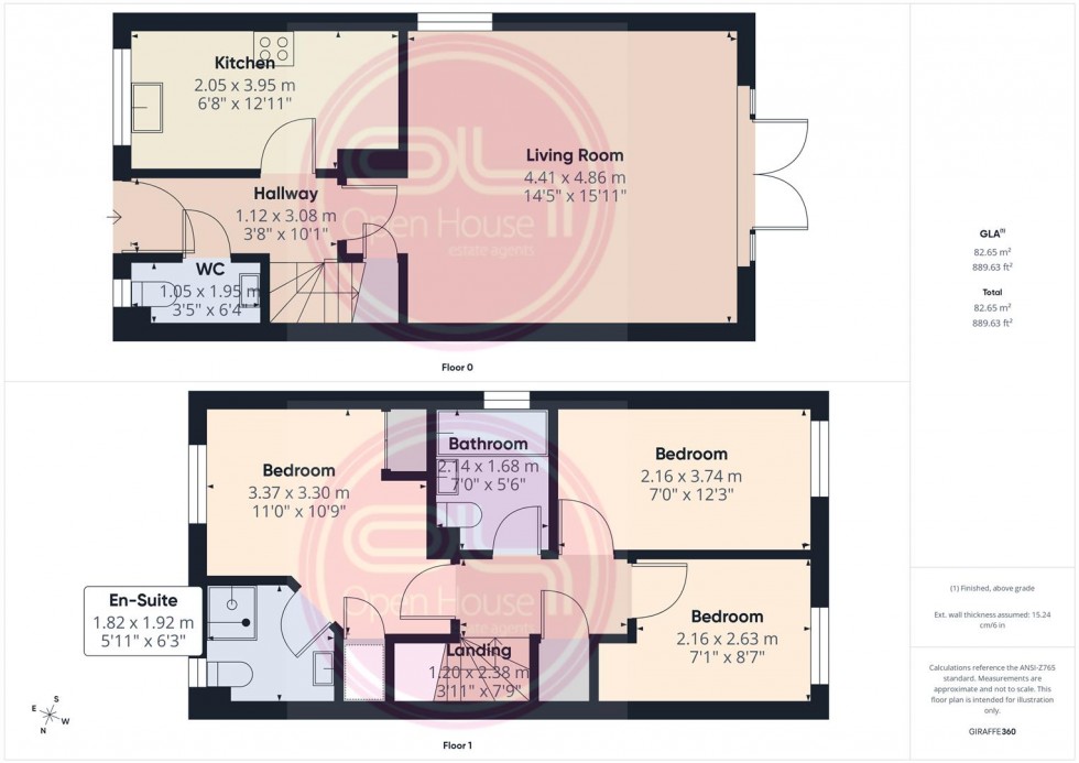 Floorplan for Hewer Drive, Castle Gresley, Swadlincote