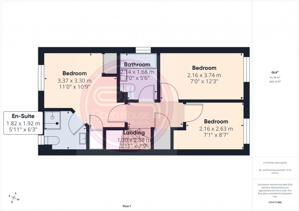 Floorplan for Hewer Drive, Castle Gresley, Swadlincote