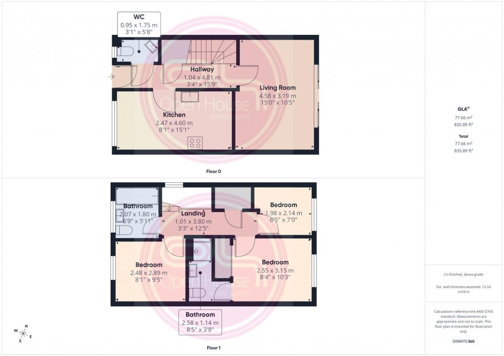 Floorplan for Ashford Way, Church Gresley, Swadlincote