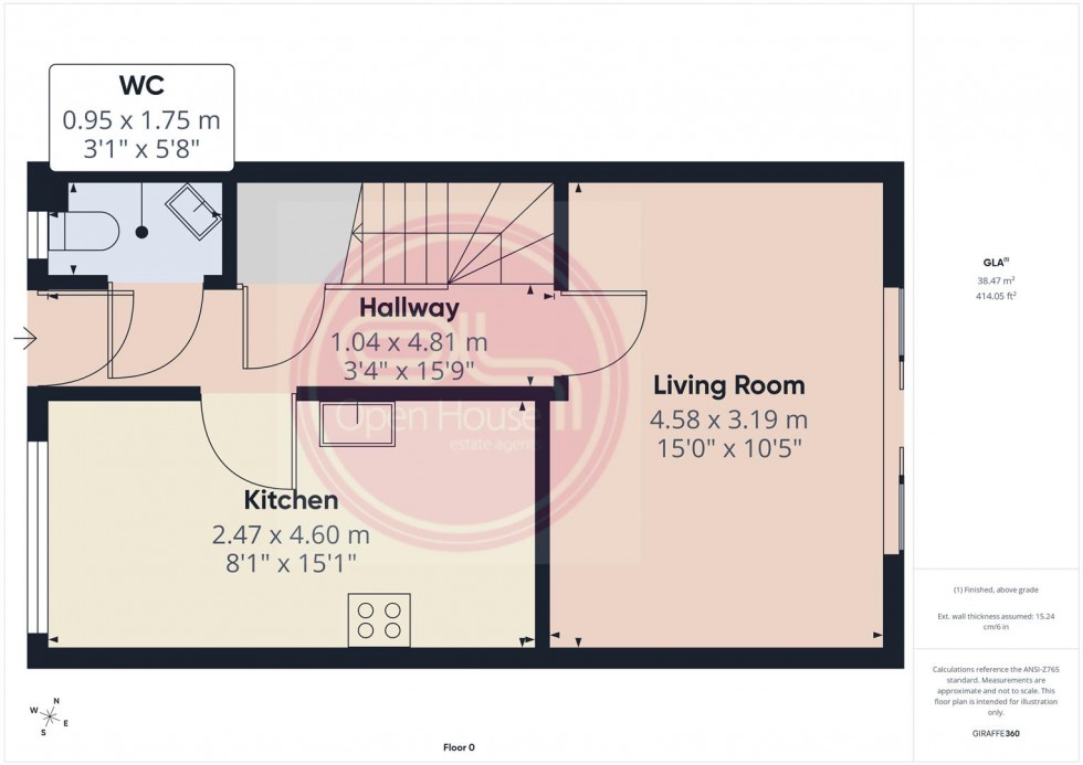 Floorplan for Ashford Way, Church Gresley, Swadlincote