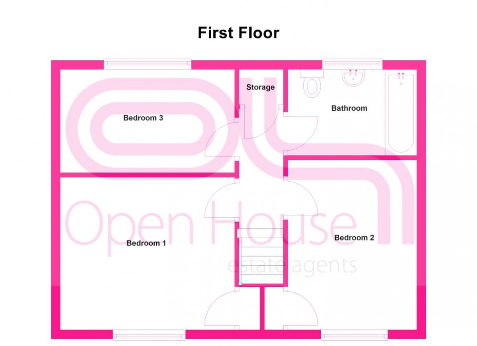 Floorplan for Roman Way, Whitchurch