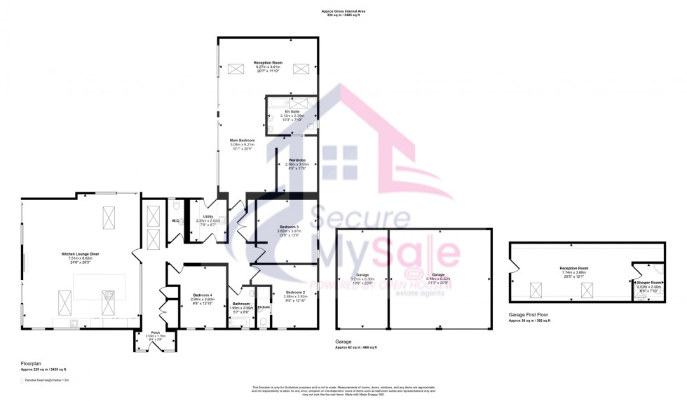 Floorplan for Coach Road, Hougham, Grantham