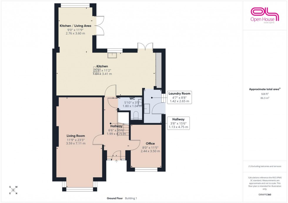 Floorplan for Grange Court, Hixon, Stafford