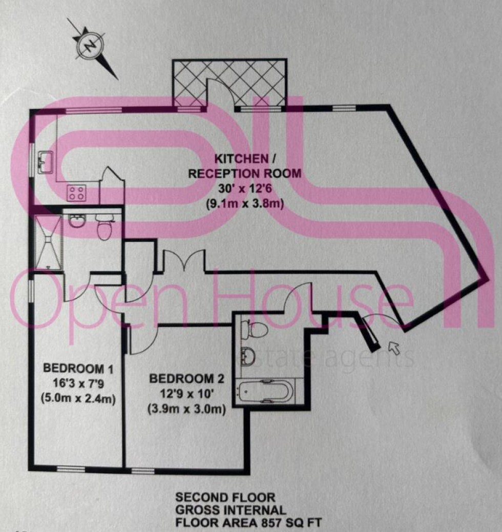Floorplan for Baron House Chapter Way, London SW19
