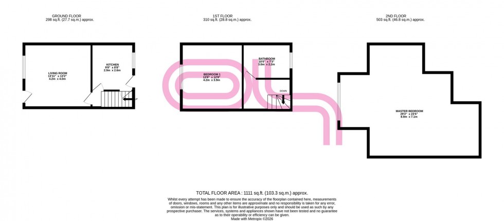 Floorplan for Oats Street,Ingrow