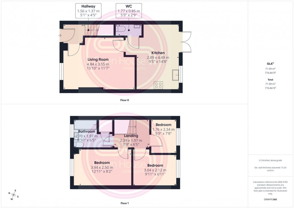 Floorplan for Blakeholme Court, Burton-On-Trent