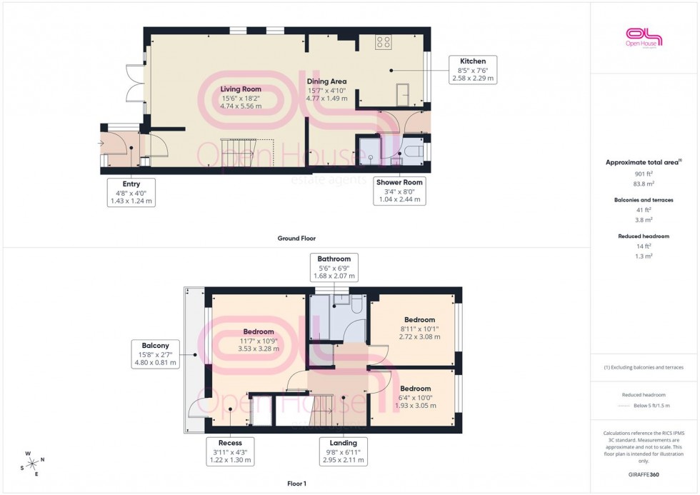Floorplan for Neville Road, Peacehaven