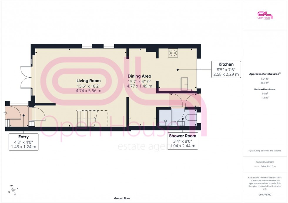 Floorplan for Neville Road, Peacehaven