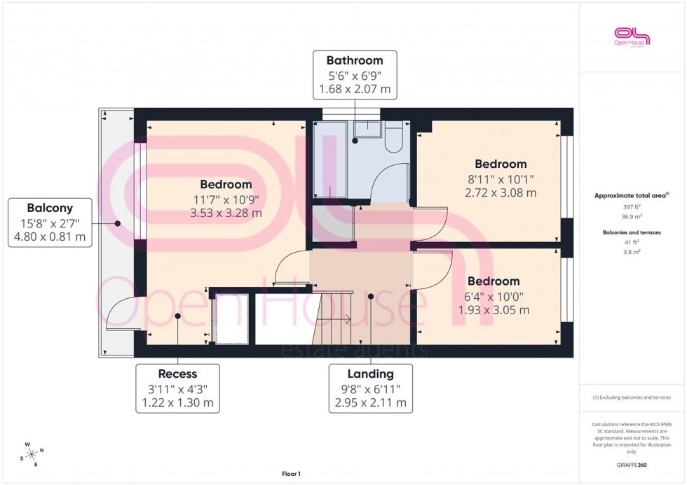 Floorplan for Neville Road, Peacehaven