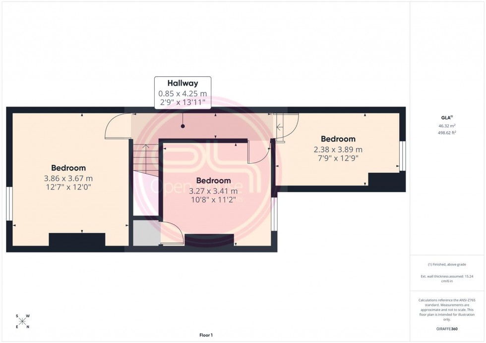 Floorplan for Uxbridge Street, Burton-On-Trent