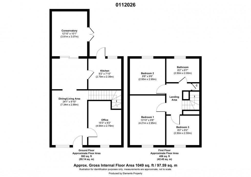 Floorplan for Rossetti Way, Billingham