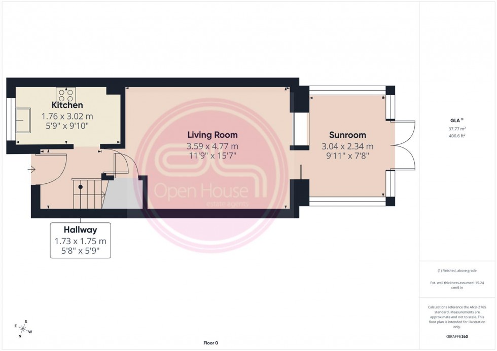 Floorplan for Wye Dale, Church Gresley, Swadlincote