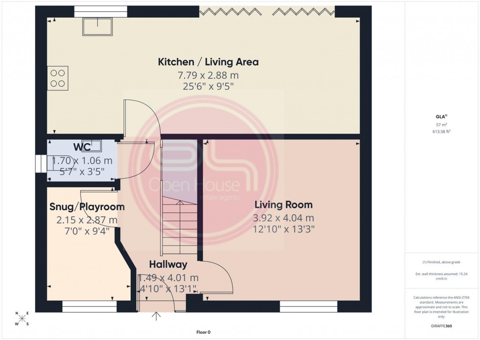 Floorplan for Rowan Drive, Branston, Burton-On-Trent