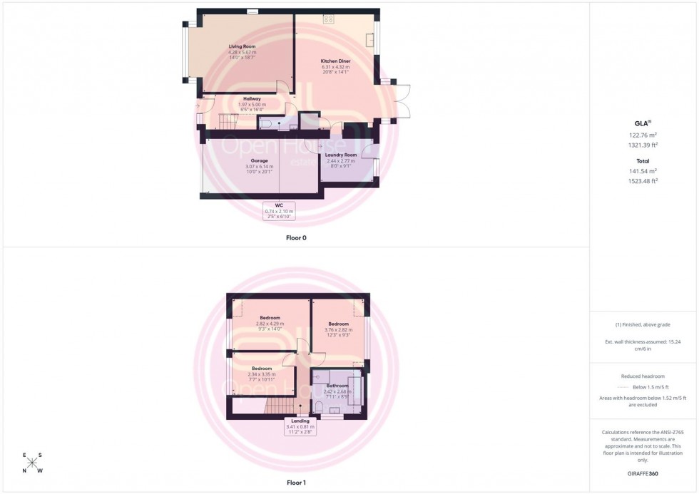 Floorplan for Hereford Crescent, Midway, Swadlincote
