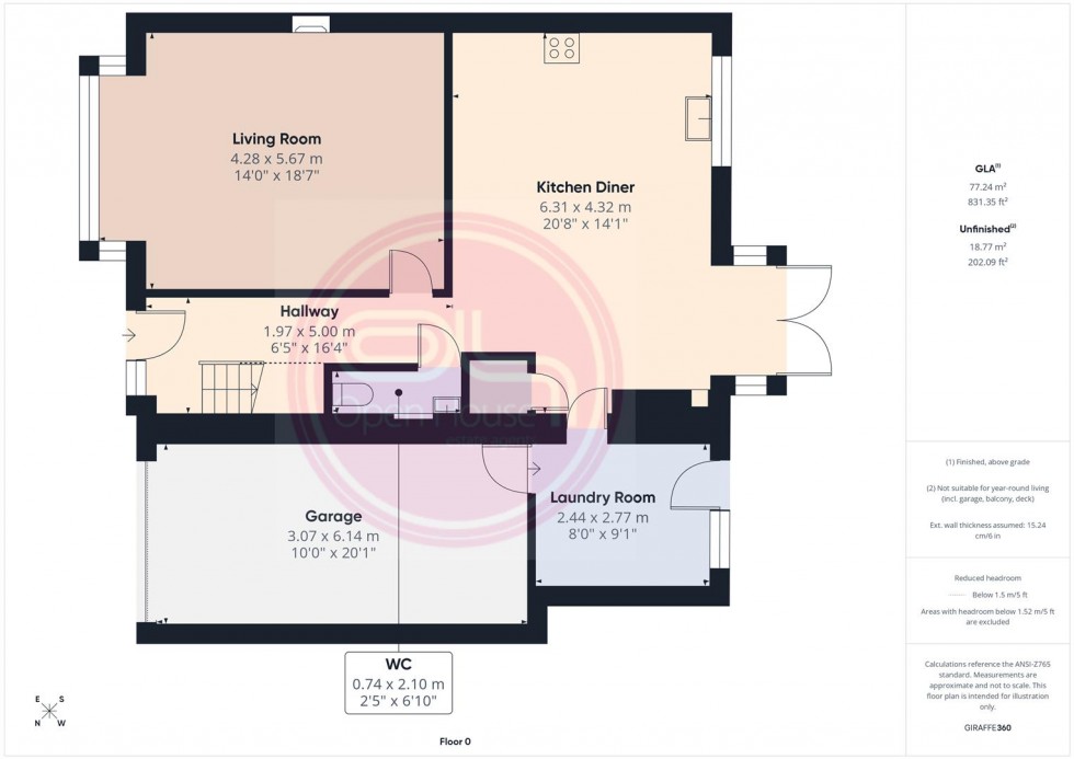 Floorplan for Hereford Crescent, Midway, Swadlincote