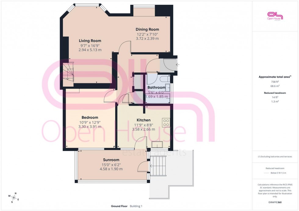 Floorplan for Highview Road, Telscombe Cliffs, Peacehaven
