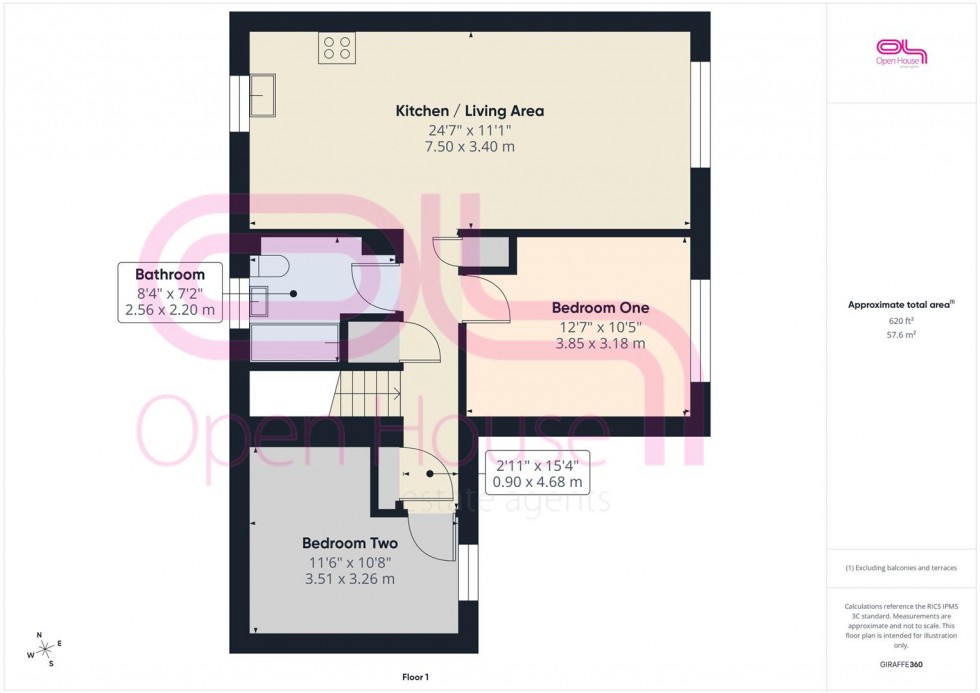 Floorplan for Cinque Foil, Peacehaven