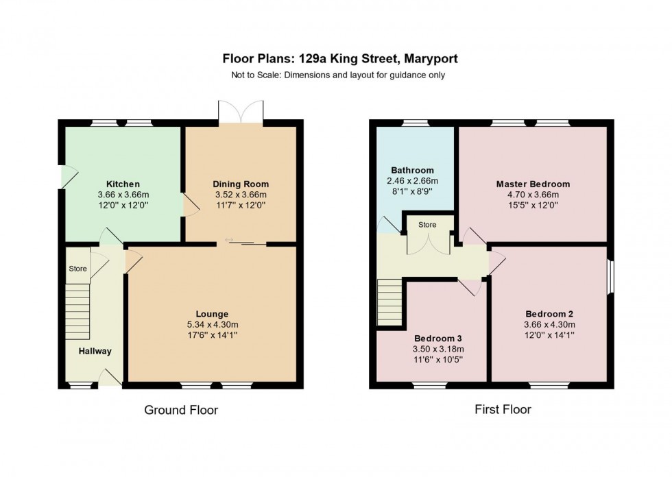 Floorplan for King Street, Maryport