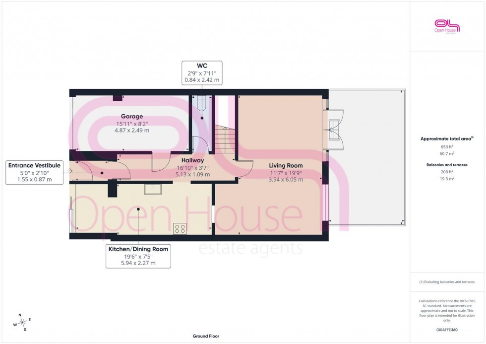 Floorplan for Cavell Avenue North, Peacehaven
