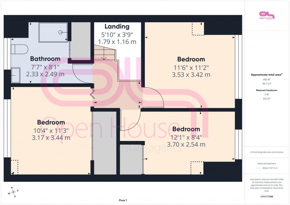 Floorplan for Cavell Avenue North, Peacehaven